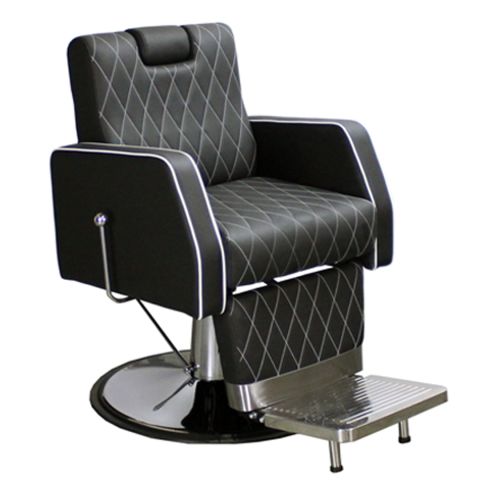 Carnegie all purpose barber chair black angle view