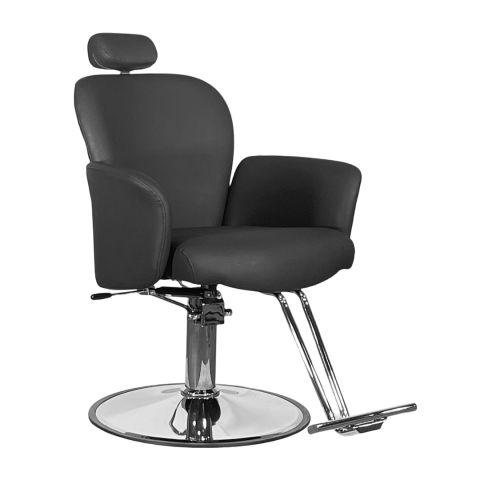 Liona All Purpose Salon Styling Chair black front right angle view