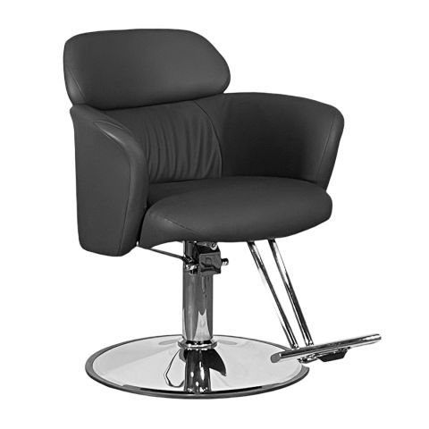 Ravenna Salon Styling Chair black front right angle view