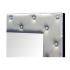 Deco Elizabeth Wall Mount Mirror - Black/Silver
