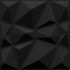Deco 3D Wall Panel - Angular - Satin Black