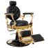 Deco Rutherford Barber Chair - Black/Gold