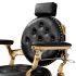 Deco Rutherford Barber Chair - Black/Gold