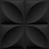 Deco 3D Wall Panel - Clover - Satin Black 