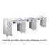 Deco Crystalli (Multi-Sections) Manicure Table w/ UV