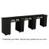 Deco Crystalli Aussi (Multi-Sections) Manicure Table Full Top w/ UV