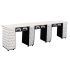 Deco Crystalli Aussi (Multi-Sections) Manicure Table Full Top w/ UV