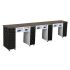 Deco Crystalli Aussi (Multi-Sections) Manicure Table Full Top w/ UV