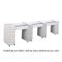 Deco Crystalli Aussi (Multi-Sections) Manicure Table