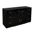 Deco Bentley Wet Station with Countertop - Black 