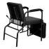 Economy Reclinable Shampoo Chair with Leg Rest - Black