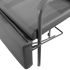 Economy Reclinable Shampoo Chair with Leg Rest - Black