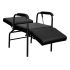 Economy Reclinable Shampoo Chair with Leg Rest  - Black