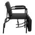 Economy Reclinable Shampoo Chair with Leg Rest - Black