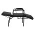 Economy Reclinable Shampoo Chair with Leg Rest - Black