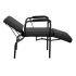 Economy Reclinable Shampoo Chair with Leg Rest - Black
