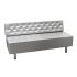 Deco Elizabeth Reception Bench - Silver (clearance)