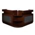 Deco Falini Reception Counter - Chocolate