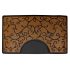 Deco Premium Salon Mat - Brown Rectangular / Semi Circle 3' x 5' x 1
