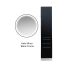 Deco Vitani Tower LED Styling Station - Black