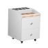 Deco Nadia Pedicure Cart with Granite - White
