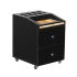 Deco Nadia Pedicure Cart with Granite - Black