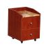 Deco Nina Pedicure Cart with Granite - Classic Cherry