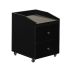 Deco Nina Pedicure Cart with Granite - Black