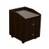 Deco Nina Pedicure Cart with Granite - Chocolate