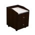 Deco Nina Pedicure Cart with Granite - Chocolate