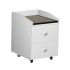 Deco Nina Pedicure Cart with Granite - White