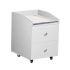 Deco Nina Pedicure Cart with Granite - White