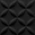 Deco 3D Wall Panel - Pedals - Satin Black