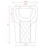 Pedicure Chair Cover Replacement - Black