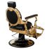 Deco Rutherford Barber Chair - Black/Gold
