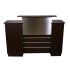Deco Mandy Reception Desk - Dark Cherry (clearance)