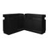 Deco Falini Reception Counter - Black
