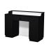 Deco Elizabeth Reception Desk 60'' - Black/White (clearance)