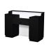 Deco Elizabeth Reception Desk 60'' - Black/White (clearance)
