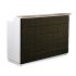 Deco Fab Reception Desk 60'' - White/Black