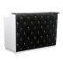 Deco Crystalli Reception Desk 60'' - White/Black (clearance)