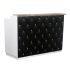 Deco Crystalli Reception Desk 60'' - White/Black (clearance)