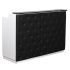 Deco Elizabeth Reception Desk 60'' - White/Black (clearance)