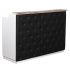 Deco Elizabeth Reception Desk 60'' - White/Black (clearance)