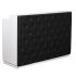 Deco Elizabeth Reception Desk 60'' - White/Black (clearance)