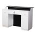 Deco Fab Reception Desk 60'' - White/Black