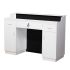 Deco Fab Reception Desk 60'' - White/Black