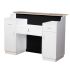Deco Fab Reception Desk 60'' - White/Black