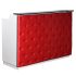 Deco Elizabeth Reception Desk 60'' - White/Red (clearance)