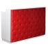 Deco Elizabeth Reception Desk 60'' - White/Red (clearance)